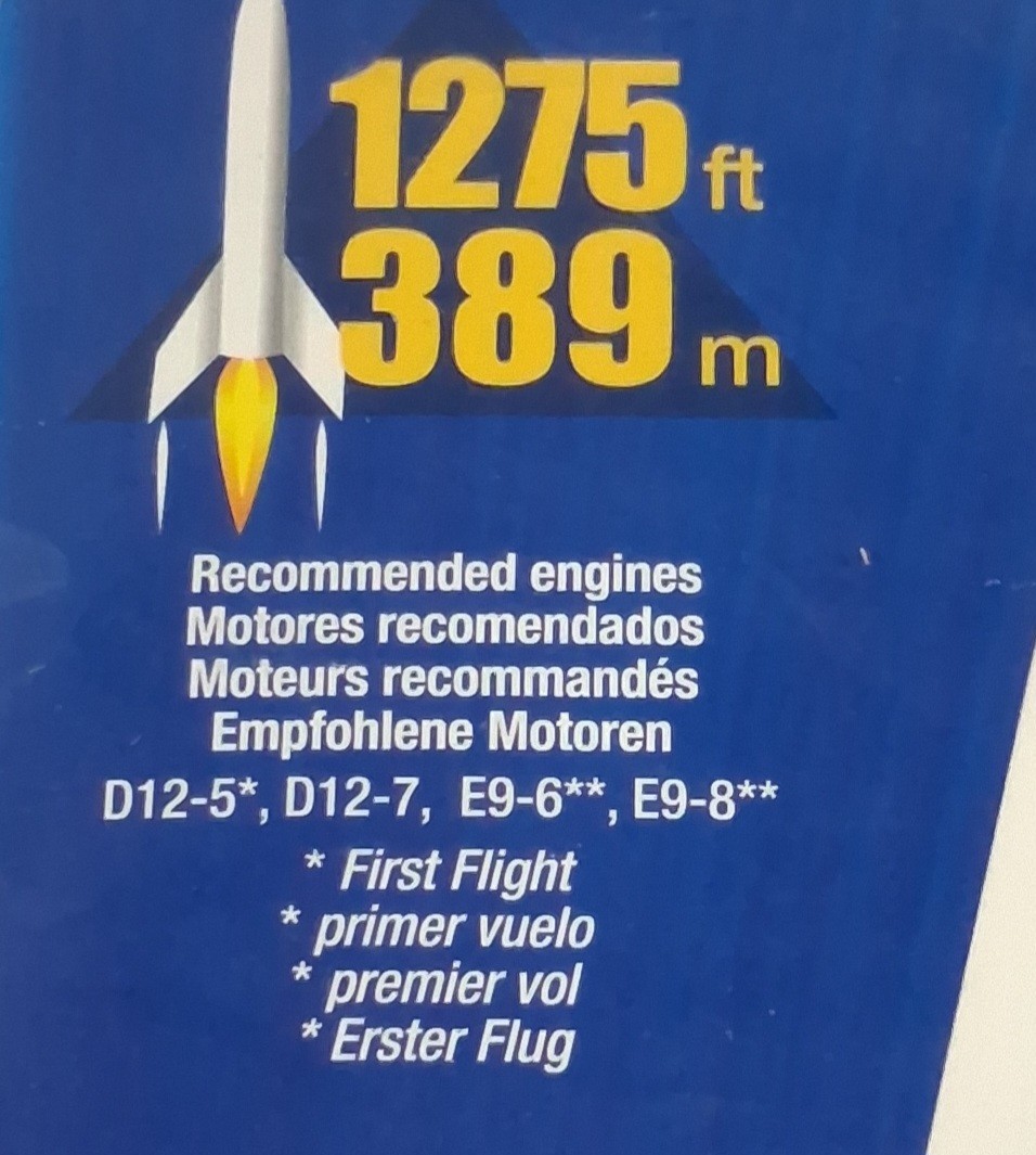 New Estes Vagabond Flying Model Rocket Kit 3217 Read Description