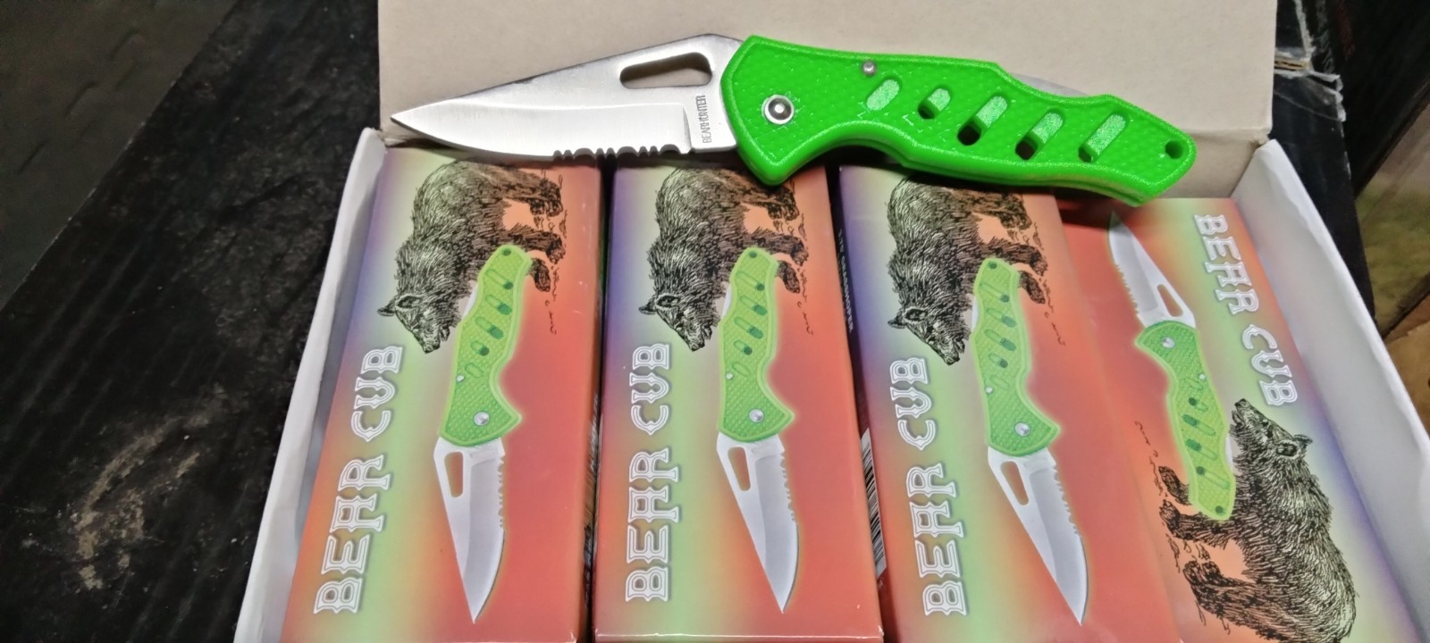 POCKET KNIFE LOT Frost Cutlery BEAR CUB NIB 3.75" Closed/ 6.25" Open (12 Pack)