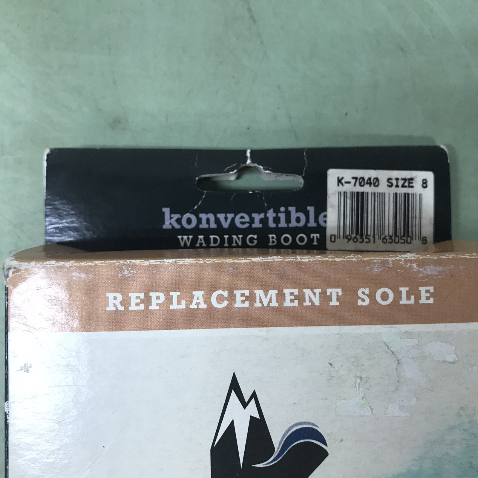 KORKERS OMNITRAX STUDDED RUBBER REPLACEMENT SOLE SIZE 8 WADING BOOT