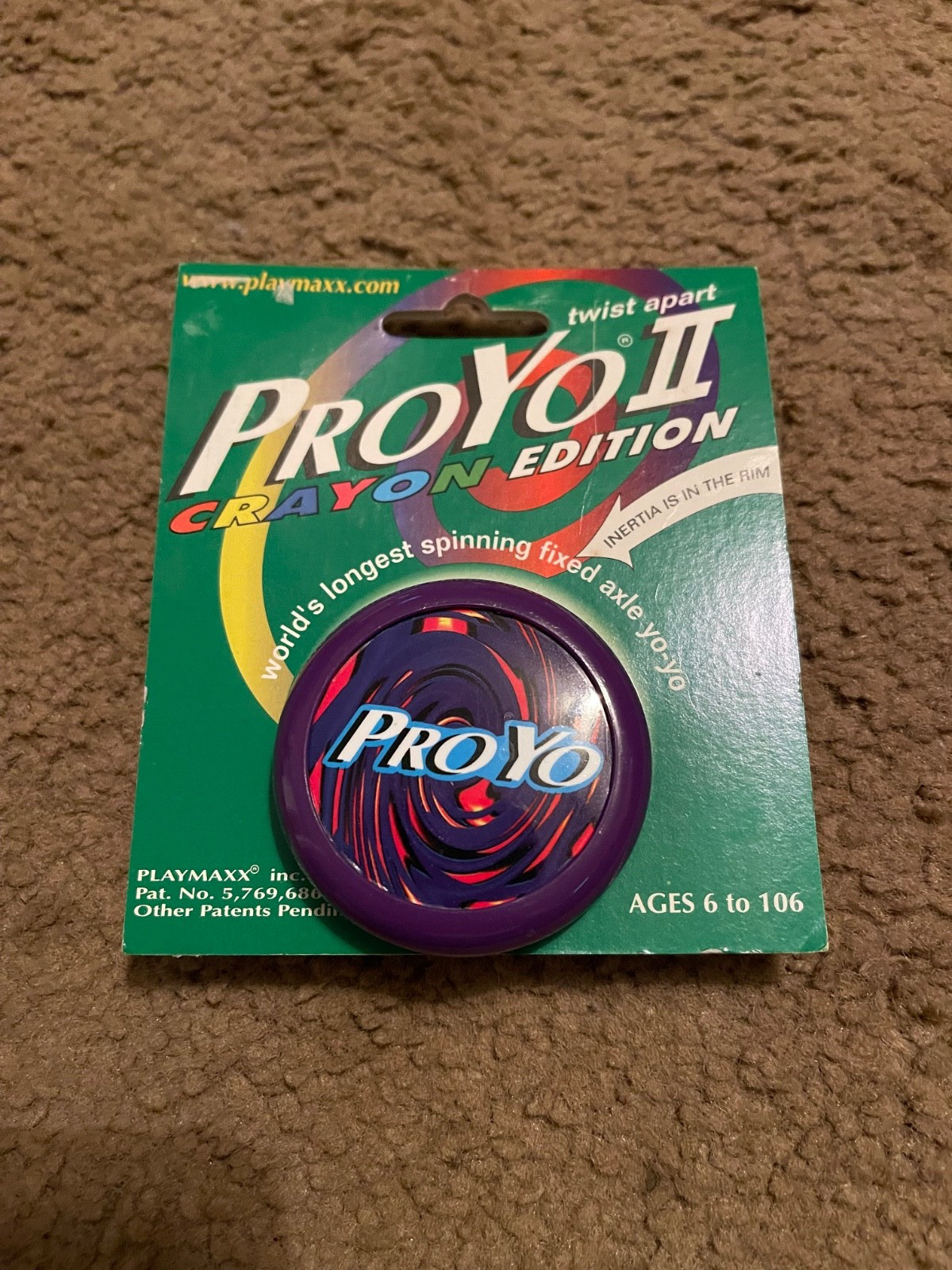 Vintage Plymaxx ProYo 2 Yo Yo Crayon Edition Purple Nice
