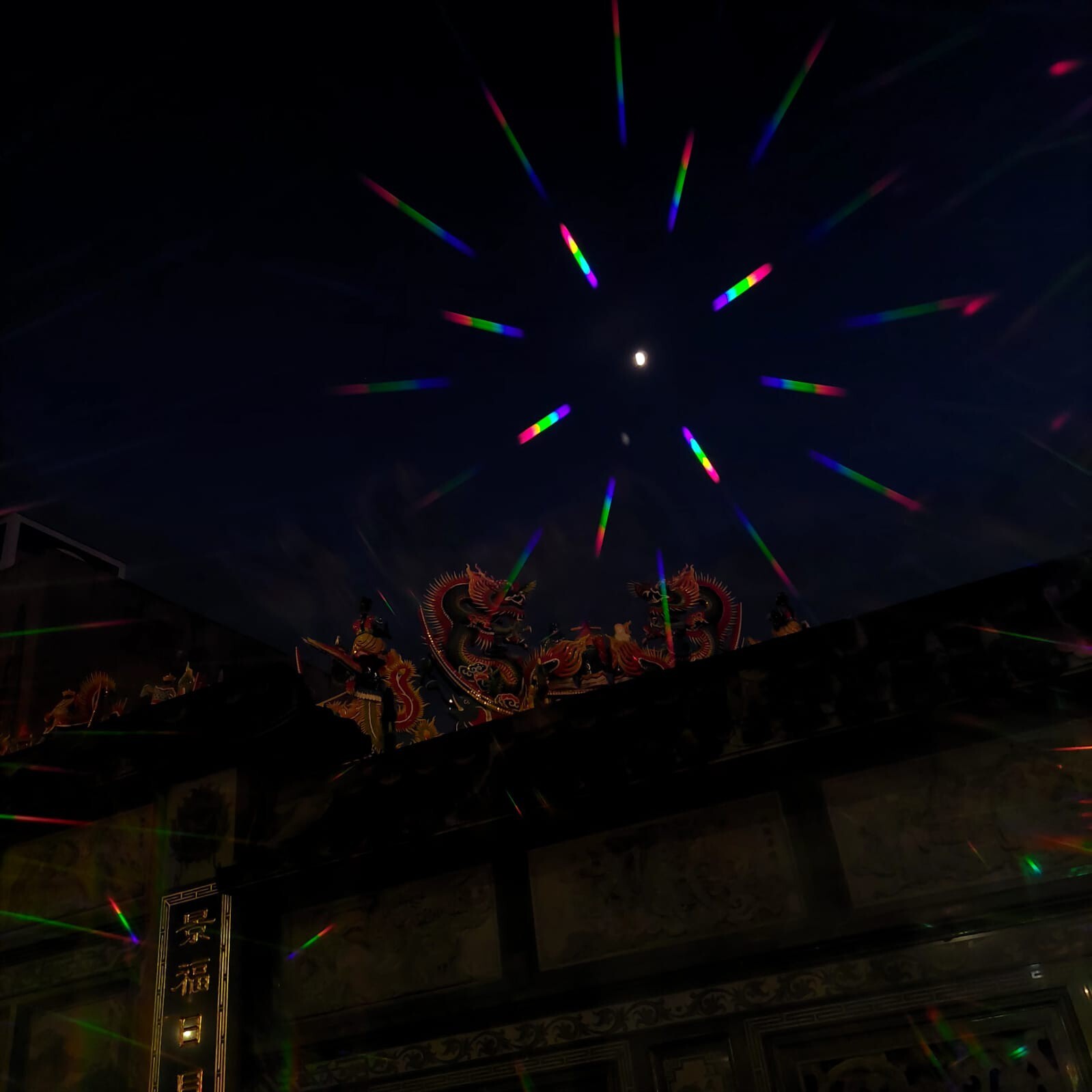 Rainbow Diffraction Acrylic Filter for Mobile Phone