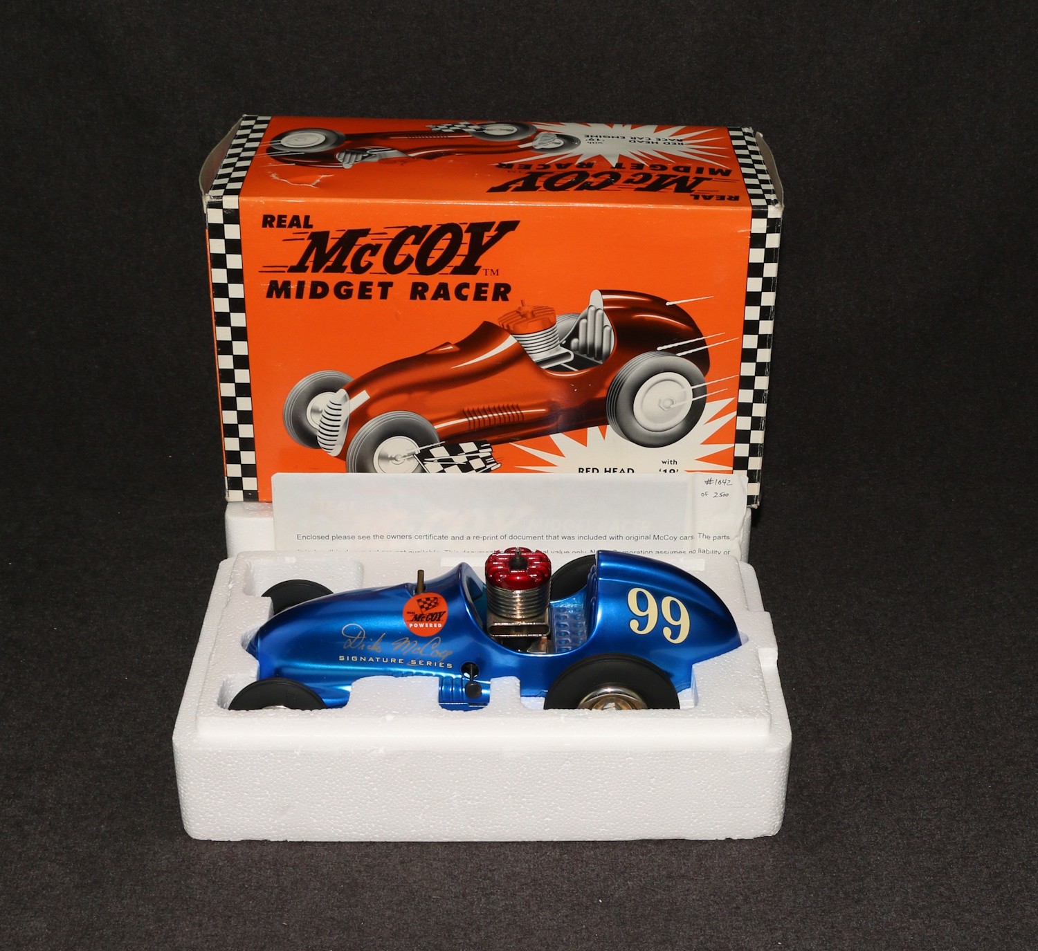 Nylint McCoy Midget Racer Indy 500 Blue 19 Engine Signature Series LE 2,500 MIB
