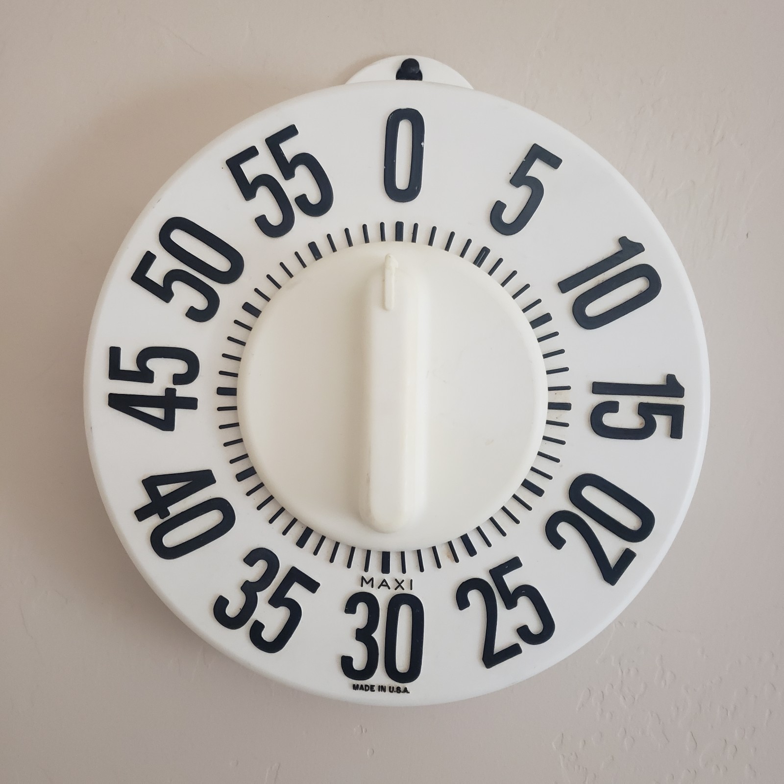 VTG Jumbo Retro USA Wall 8" Maxi-Aids Alarm Timer Up To 60 Minutes. Tested