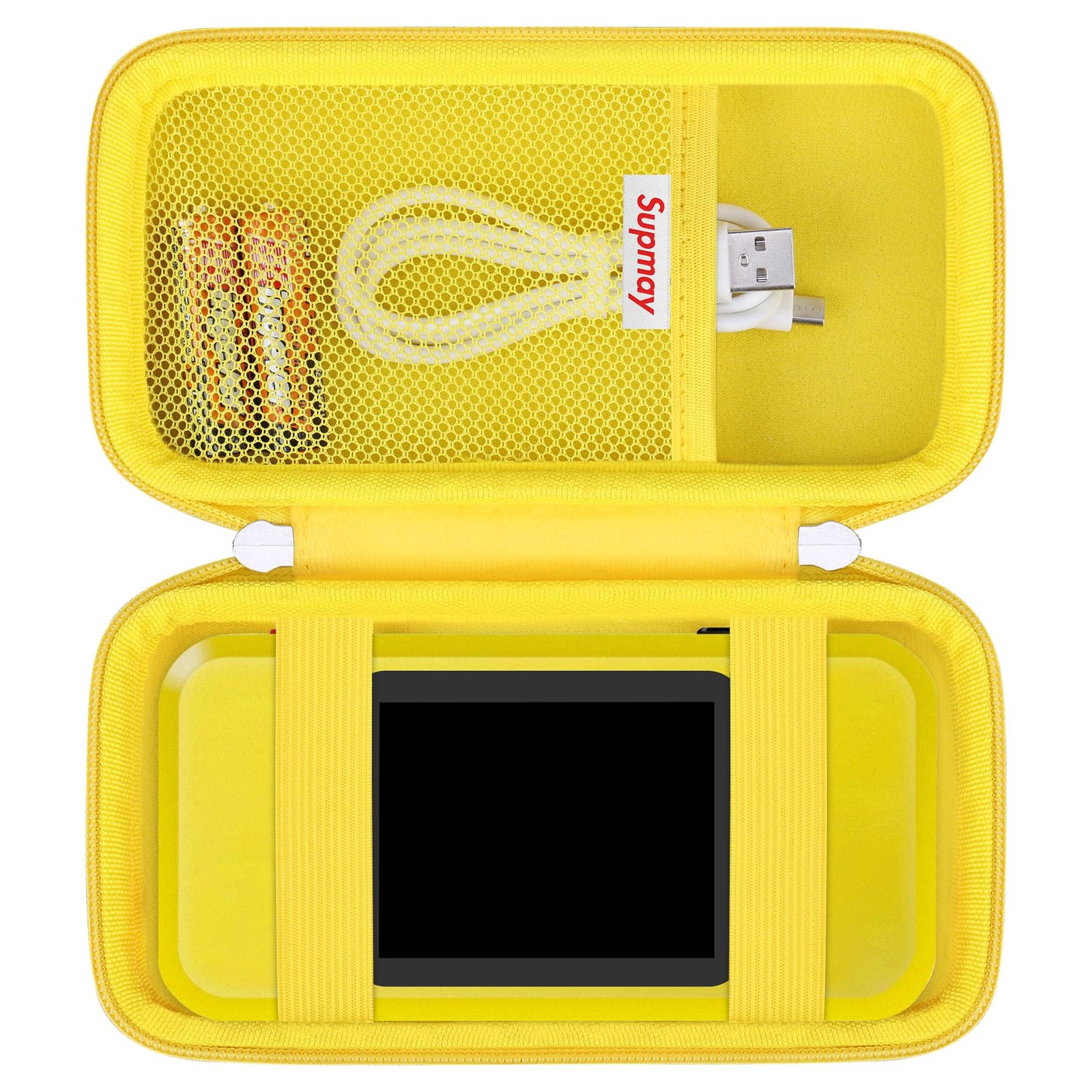 Supmay Hard Travel Case for My Arcade Pac Man Pocket Player Handheld Yellow