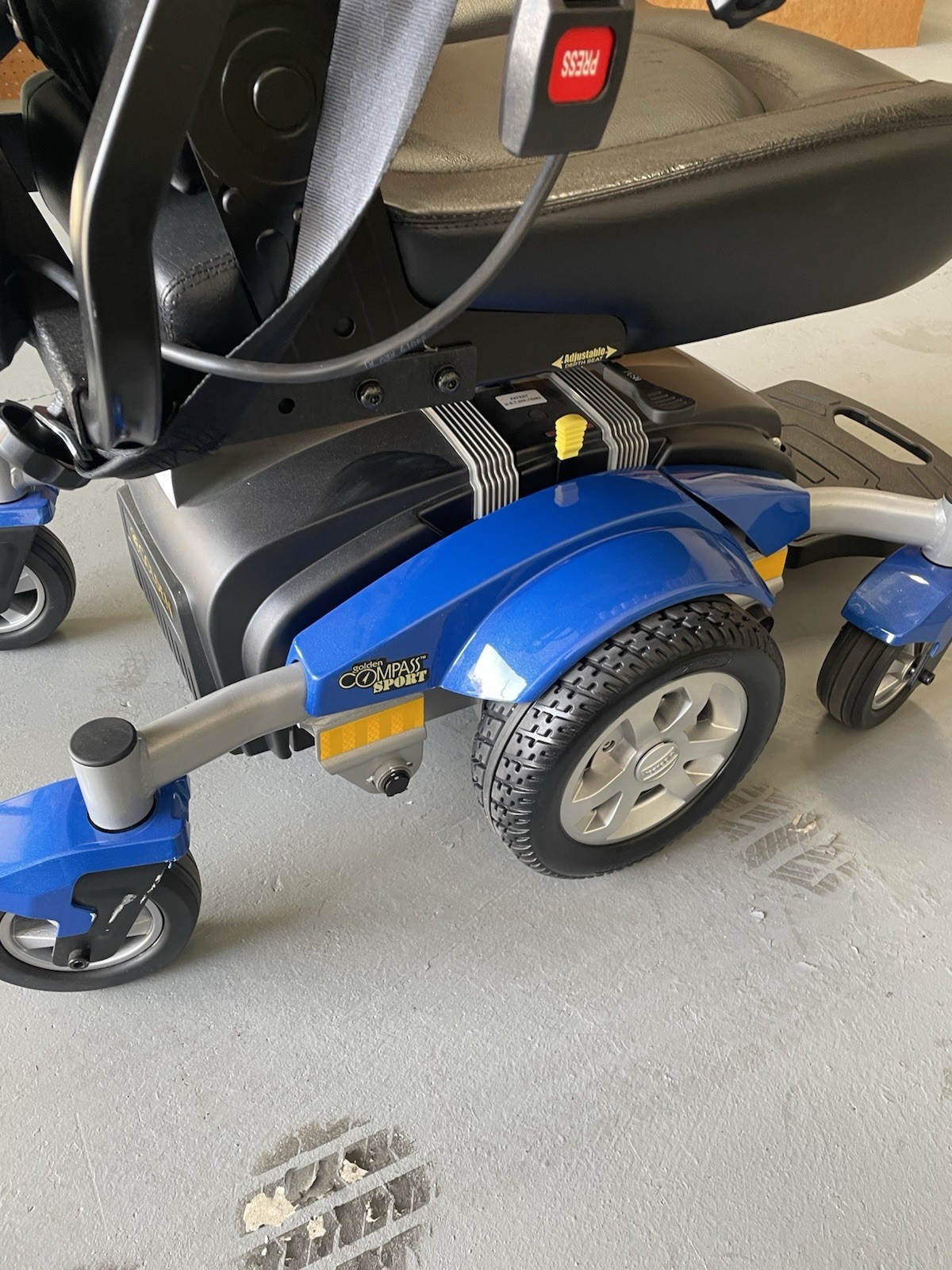 Electric Power Wheelchair Golden Compass Sport Power Chair - Adjustable Power