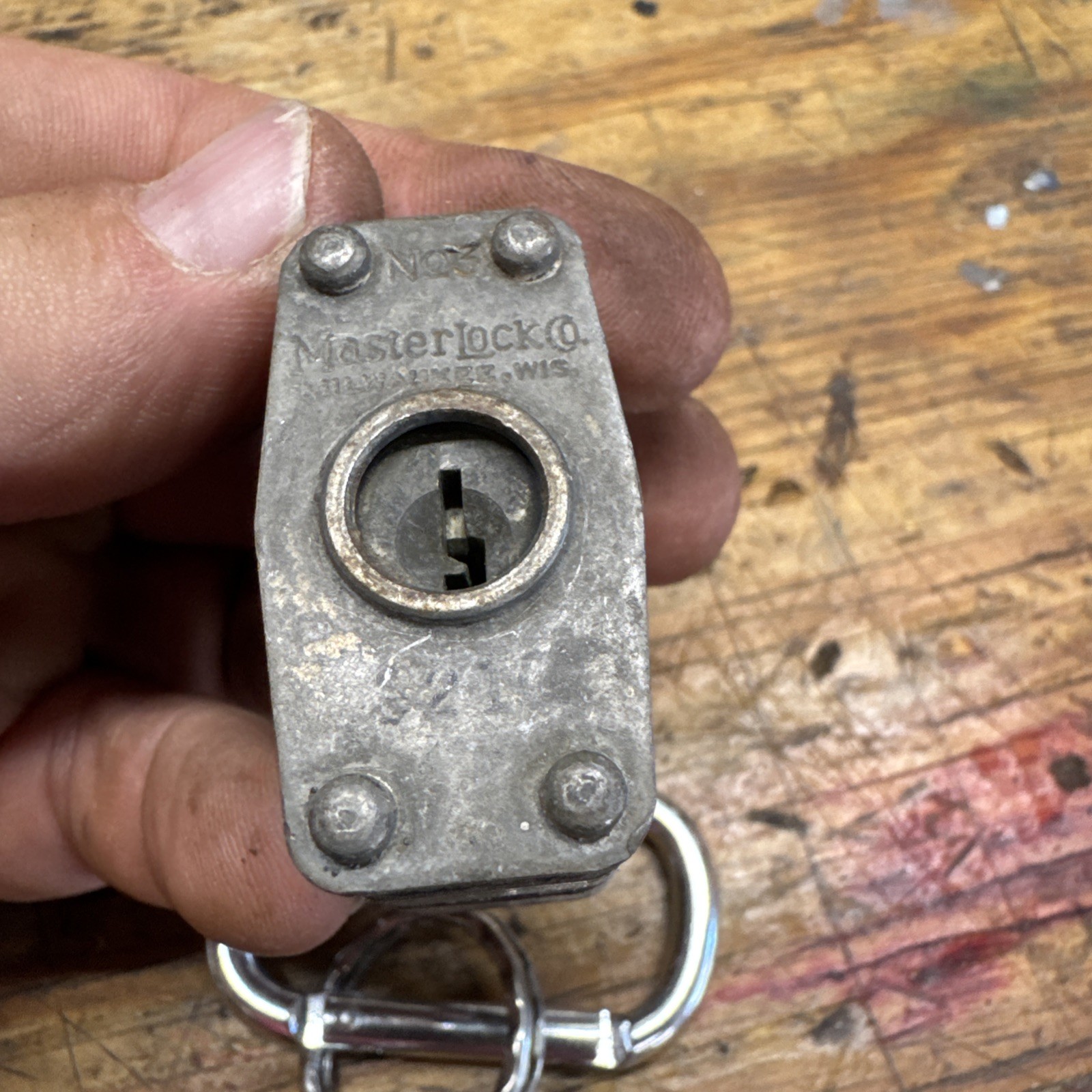 3 Keyed-Alike Master Lock No. 3 Padlocks With 1 Key Older Locks