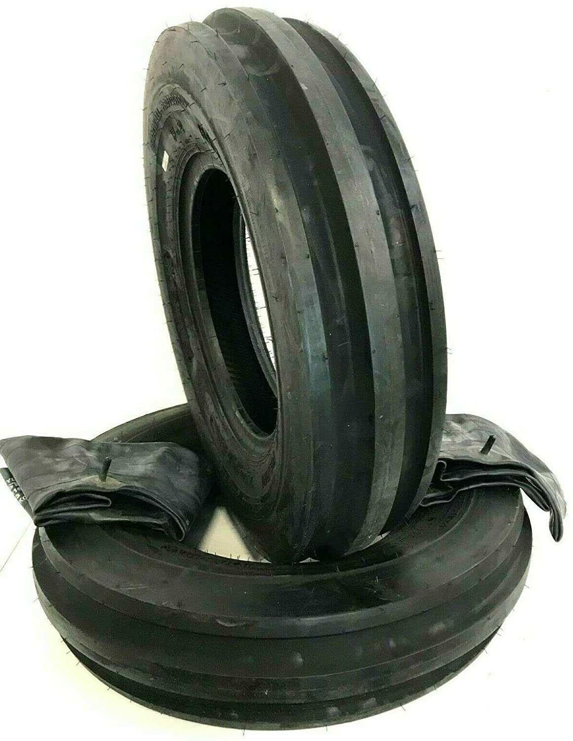 TWO ✅ 4.00-15 3 Rib Tractor Tires w/ Tubes 400x15 400-15 Front Farm Tires 🚜🛞
