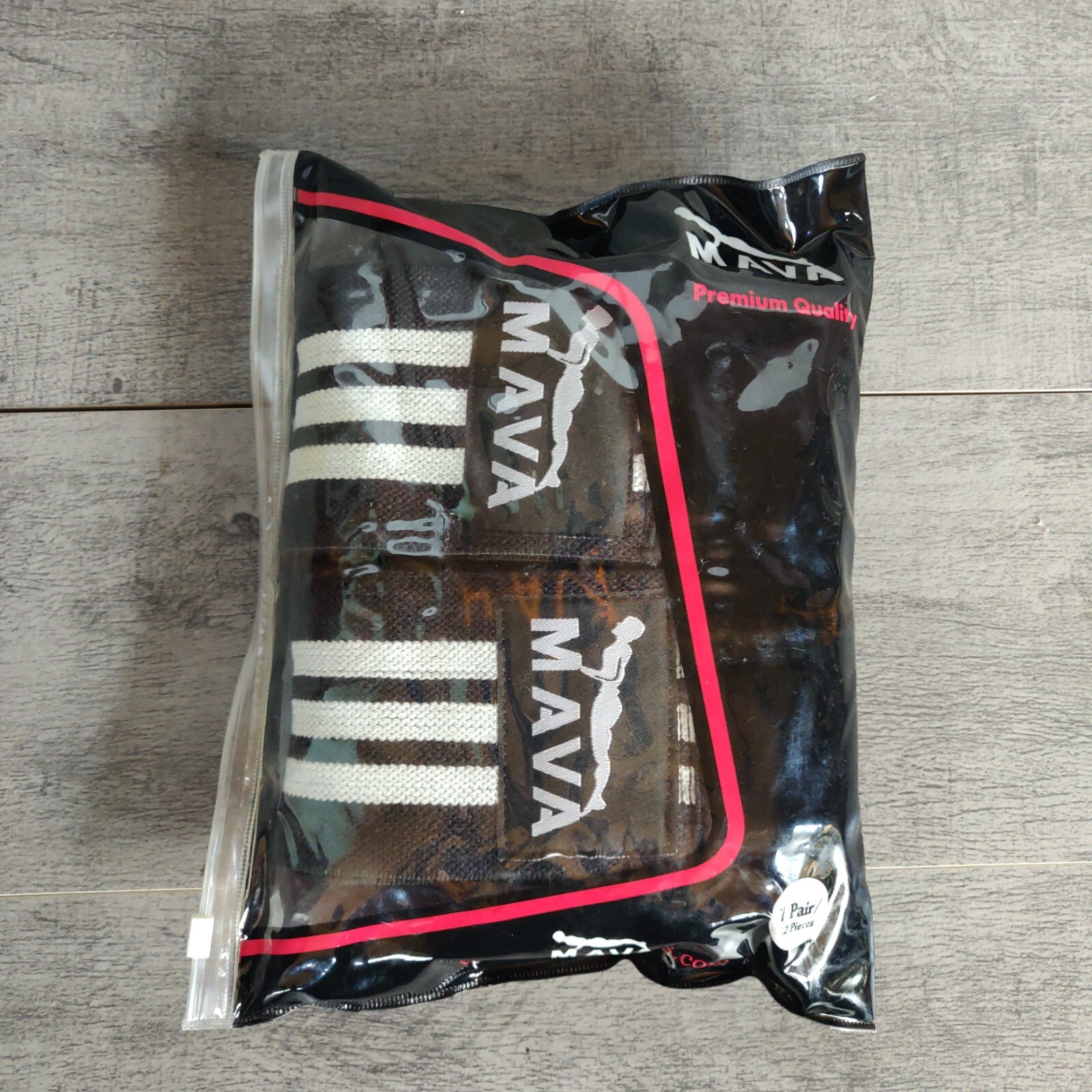 MAVA Heavy Duty Weight Lifting Knee Wraps with Valcro Straps