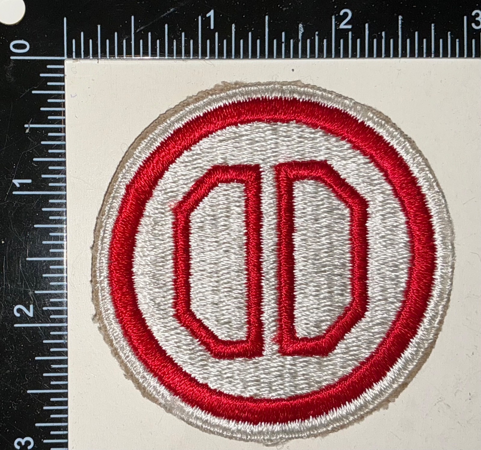 WWII US Army 31st Infantry Division WHITE EDGE Patch