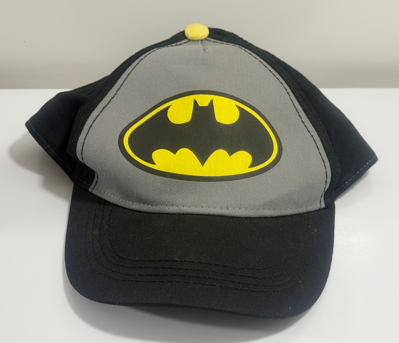 Batman Hat Cap Strap Back Youth Boys Kids Dc Comics Black Gray Logo