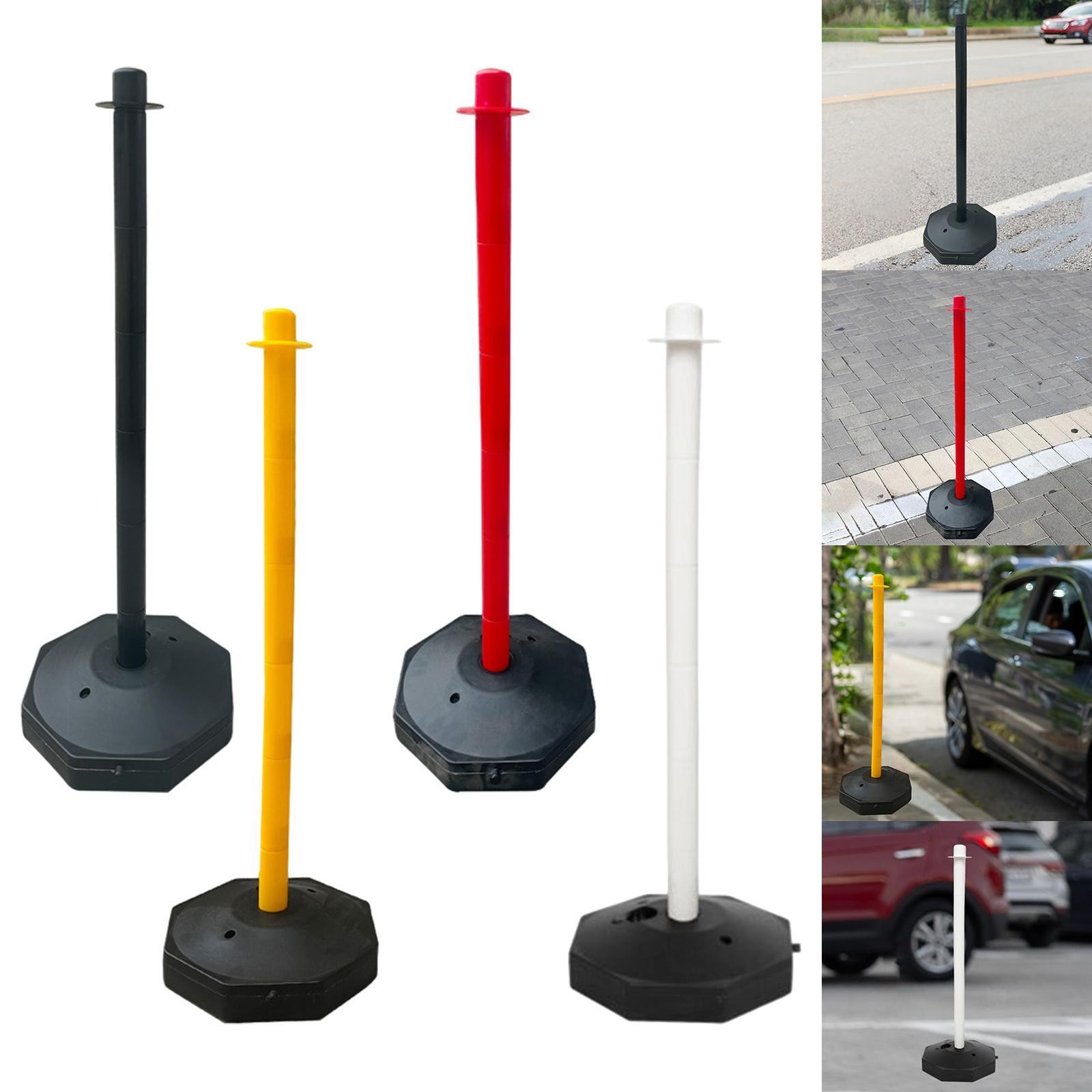 33 Inch Multipurpose Cone Parking Post Driveway Warning Sign with Street Bracket