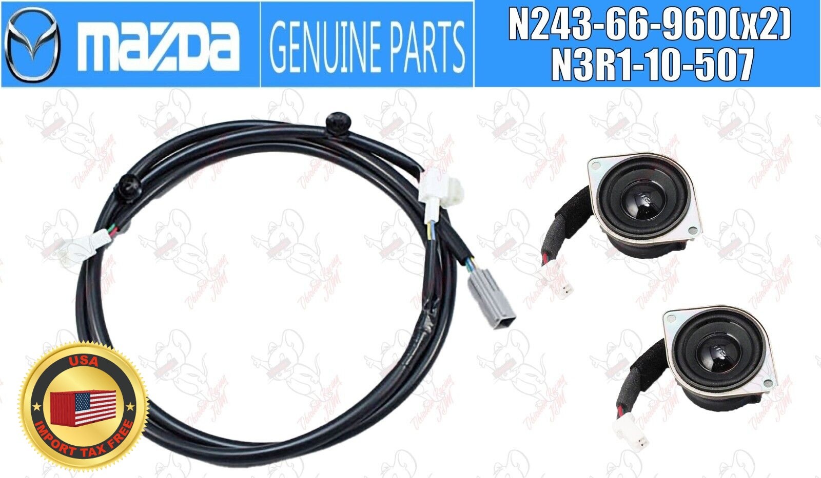 Mazda OEM SPEAKER,LOUD-FRONT LH & RH & SPEAKER,LOUD-FRONT Set MX-5 ND RF