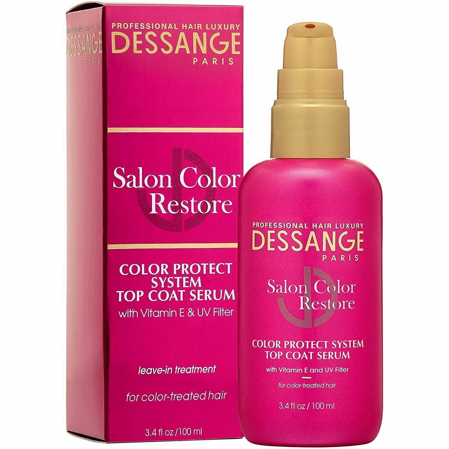 Dessange Salon Color Restore Color Protect System Top Coat Serum 3.4 FL