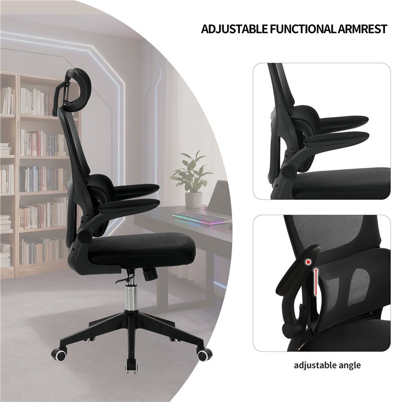 Ergonomic Home Office Computer Desk Chair High-Back Mesh Rolling Work Task Chair