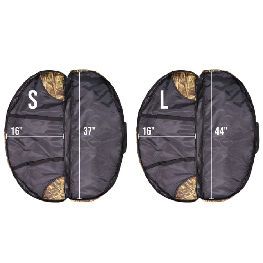 Silfrae Compound Bow Case Soft Padded Light-Weight Carry Bag with Arrow Quiver