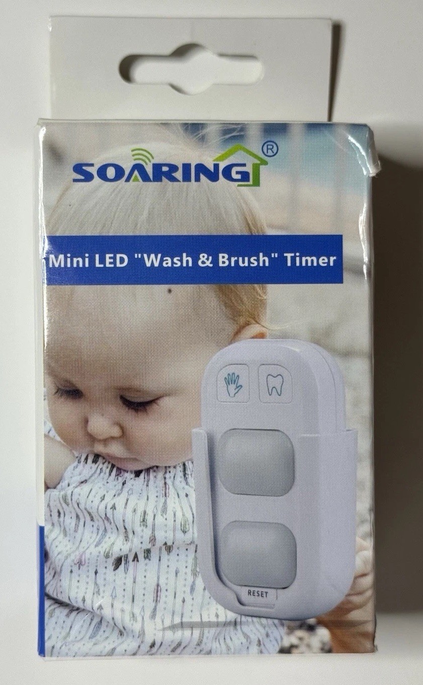 SOARING Battery Powered Timer for Kids - 2 Min Brush, 20 Sec Hand Wash, Gift