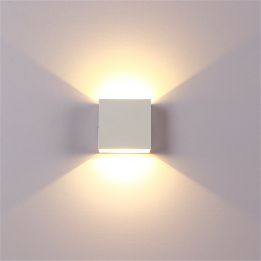 1/4/10x Dimmable 6W COB LED Wall Light Up Down Indoor Sconce Lamp Light Fixture
