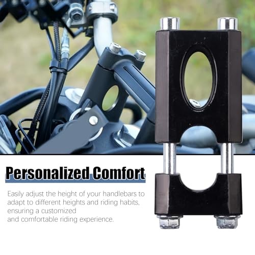 22mm Handlebar Risers,7/8" Handlebar Mount Clamp Risers Compatible with