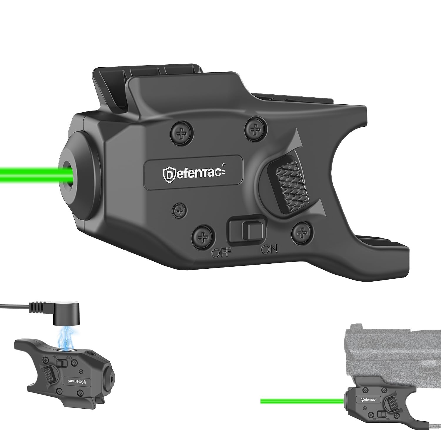 Defentac Green Laser Sight with Momentary and Strobe | Compatible with M&P Sh...