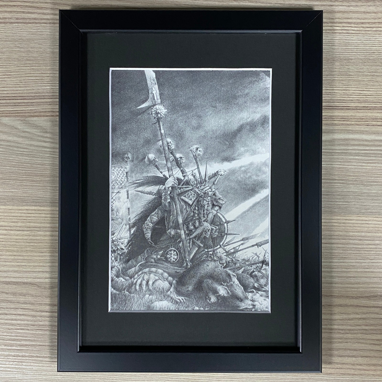 SKAVEN WARLORD FRAMED ART QUEEK HEADTAKER WARHAMMER AGE OF SIGMAR OLD WORLD AOS
