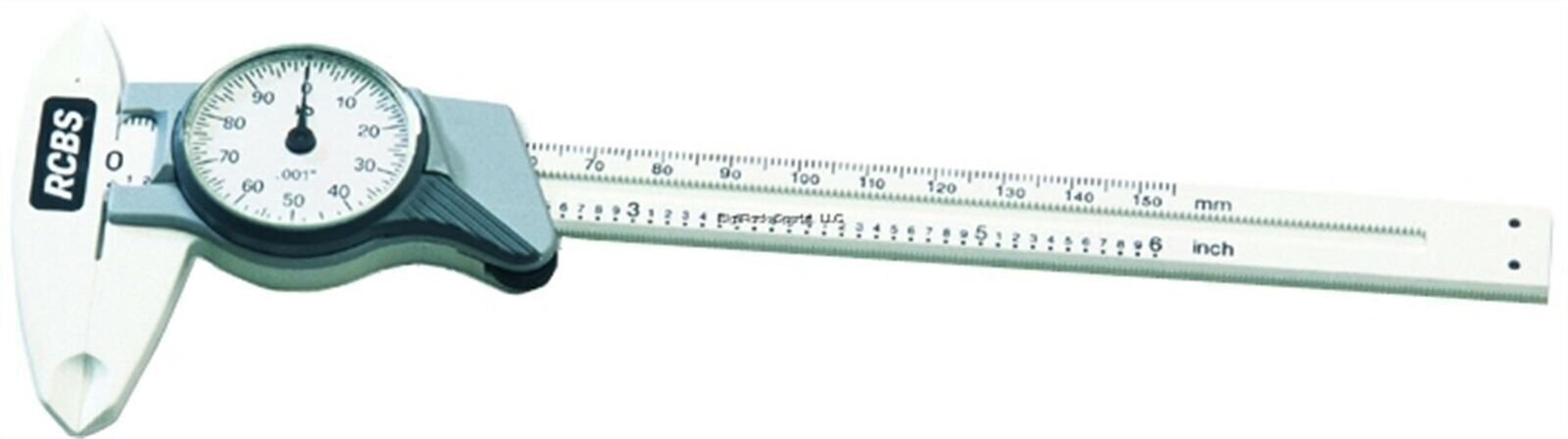 RCBS 87305 Dial Caliper 6" Stainless Steel 0.001" Graduations Multi-Caliber