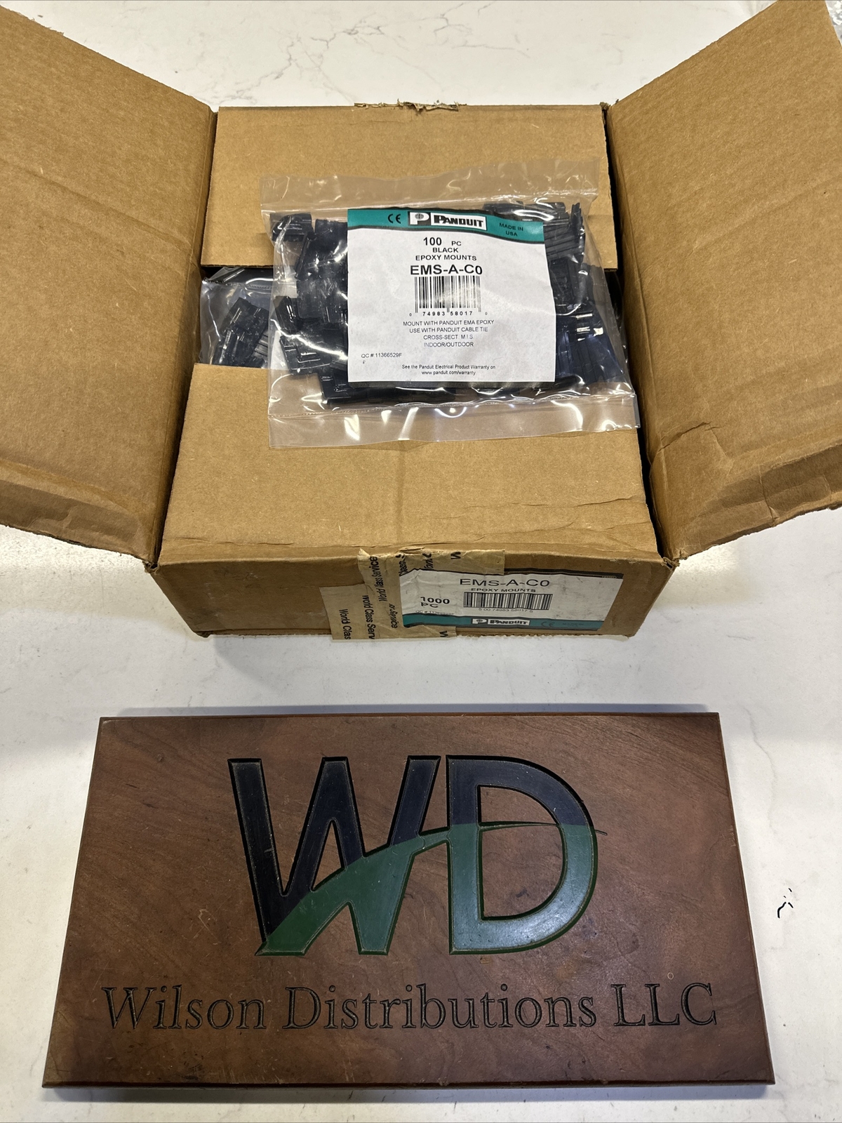 Panduit Cable Tie Mount Epoxy Qty100 EMS-A-CO S37