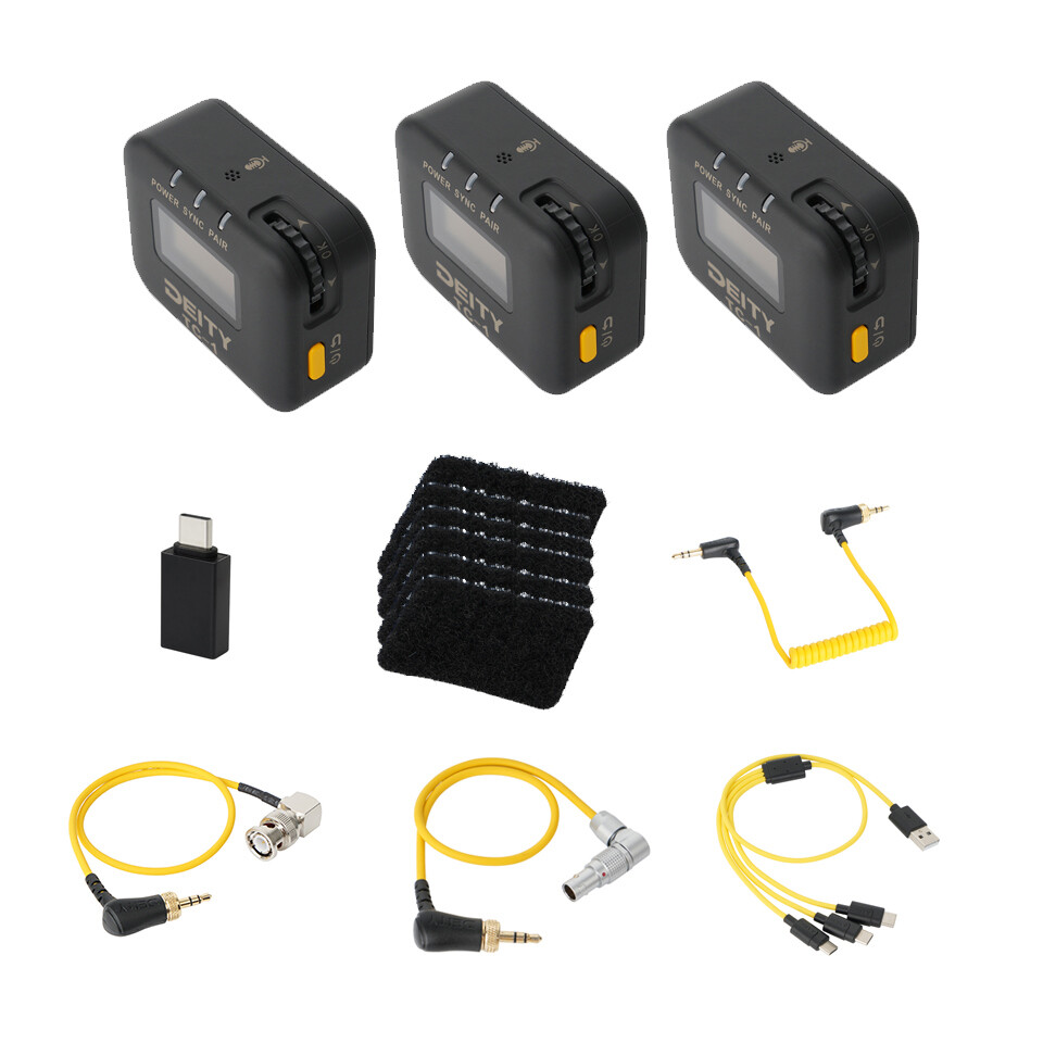 Deity TC-1 KIT Wireless Timecode Box 3 PCS 2.4G Radio Timecode Accuracy 0.5ppm