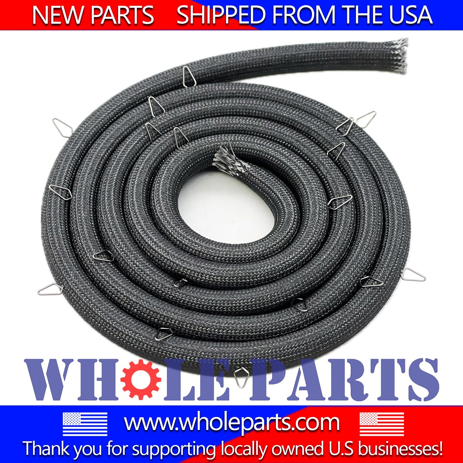 New PB070036 Range Oven Door Seal Gasket (Includes 18 Mounting Clips) for Viking