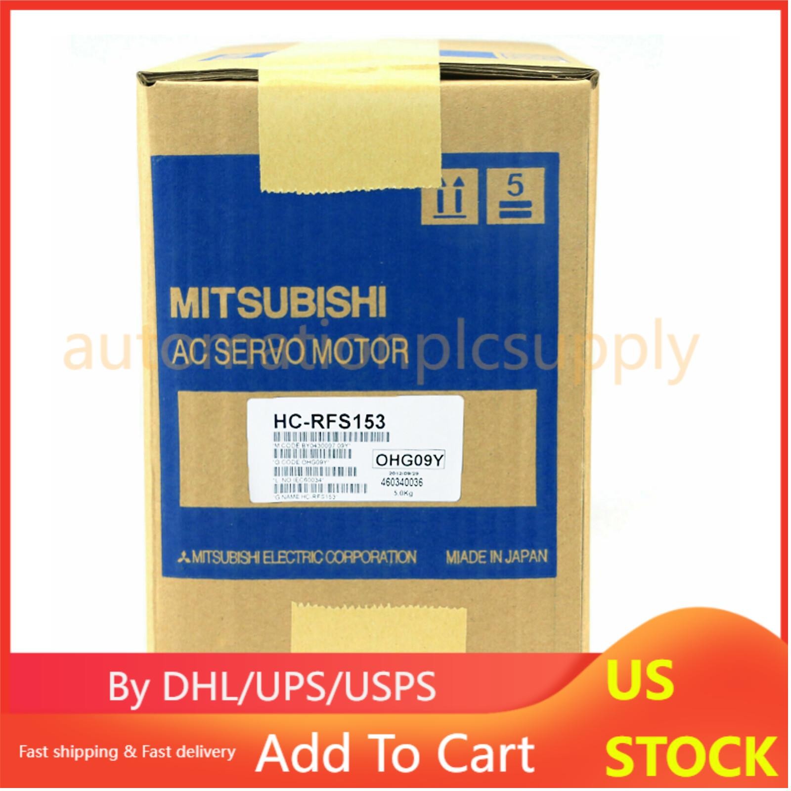 New In Box MITSUBISHI HC-RFS153 HCRFS153 AC Servo Motor USA