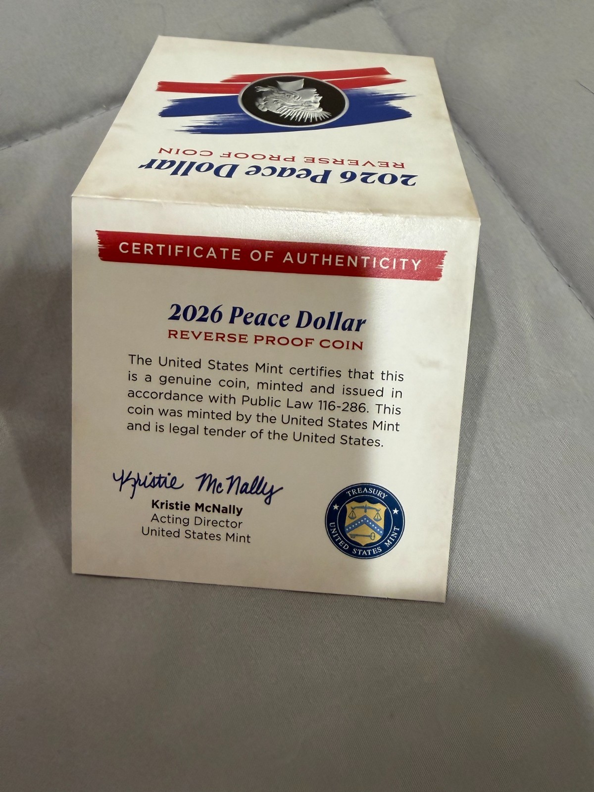 2026-P Peace Dollar Reverse Proof 1776-2026
