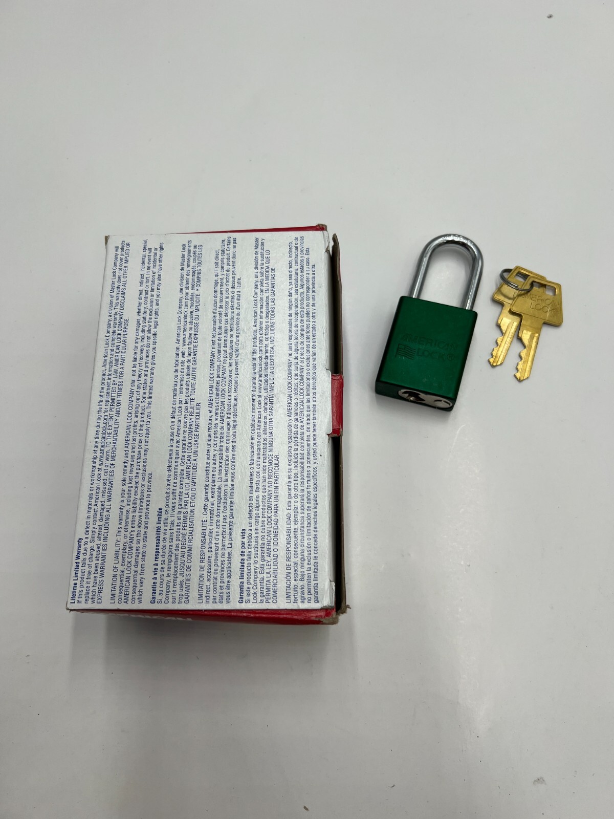 Box of 6 American Lock Keyed Different Lockout Padlock 1-1/2" Shackle Clearance