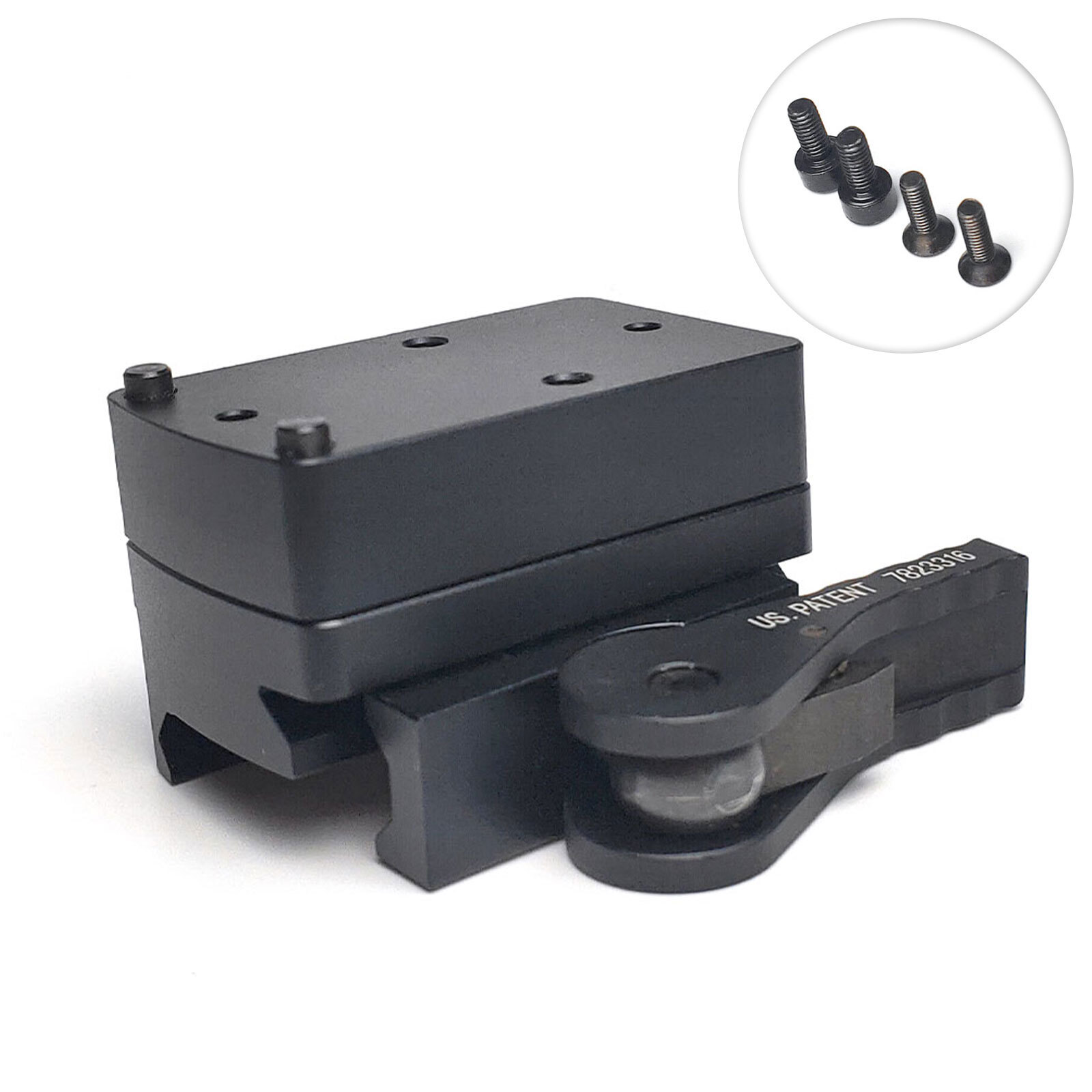 Fits For RMR Red Dot Sight Mount QD Auto Lock Riser Mount Picatinny Rail Base US