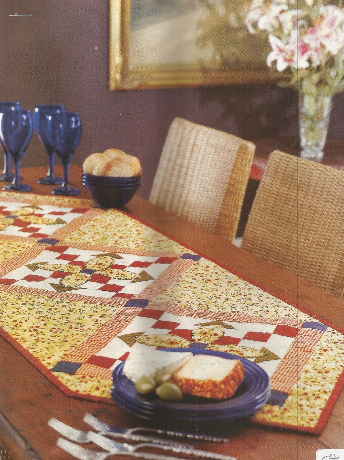 E0843   POSY CHAIN RUNNER QUILT PATTERN/INSTRUCTIONS