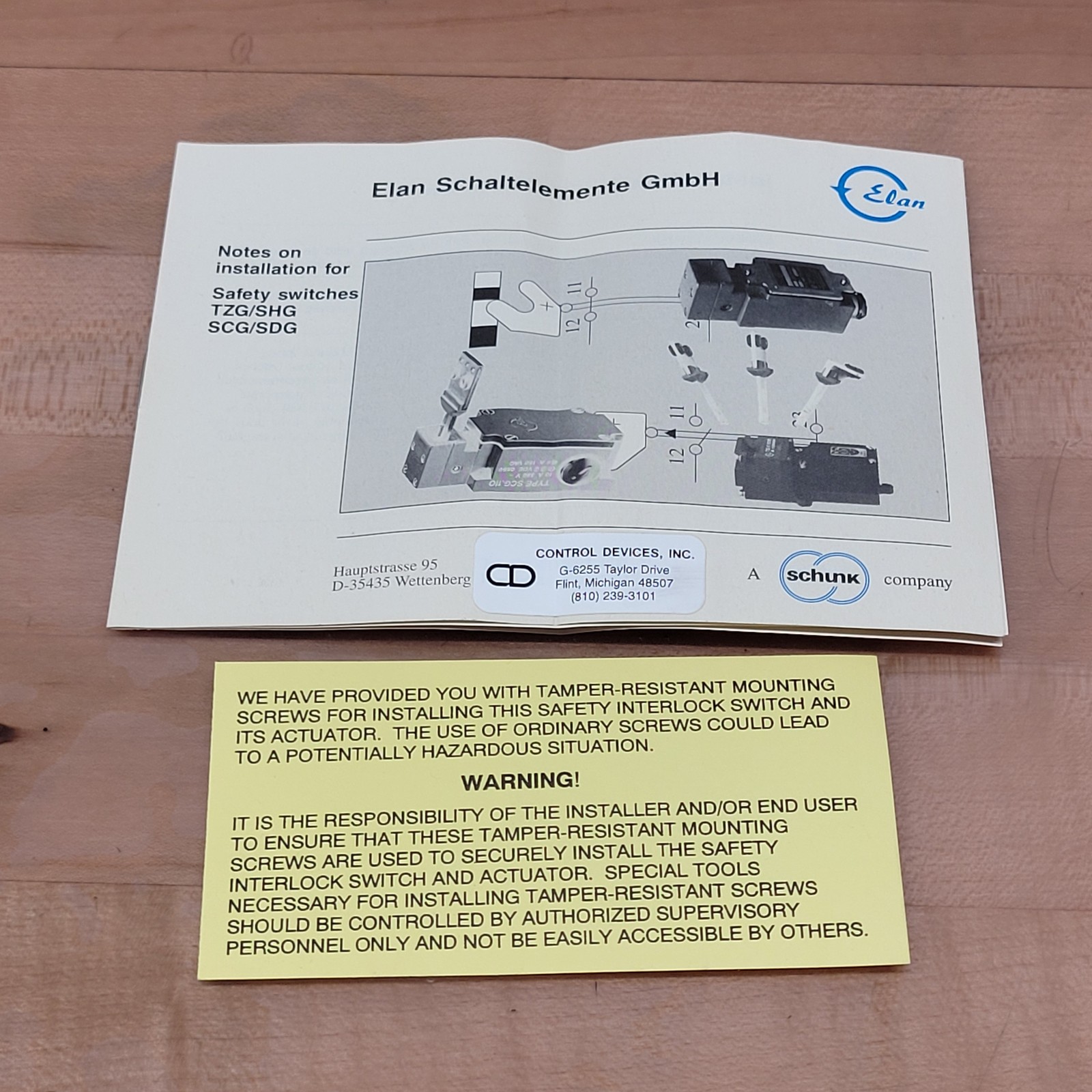 Schmersal TZG01.103 Keyed Interlock Switch - NEW