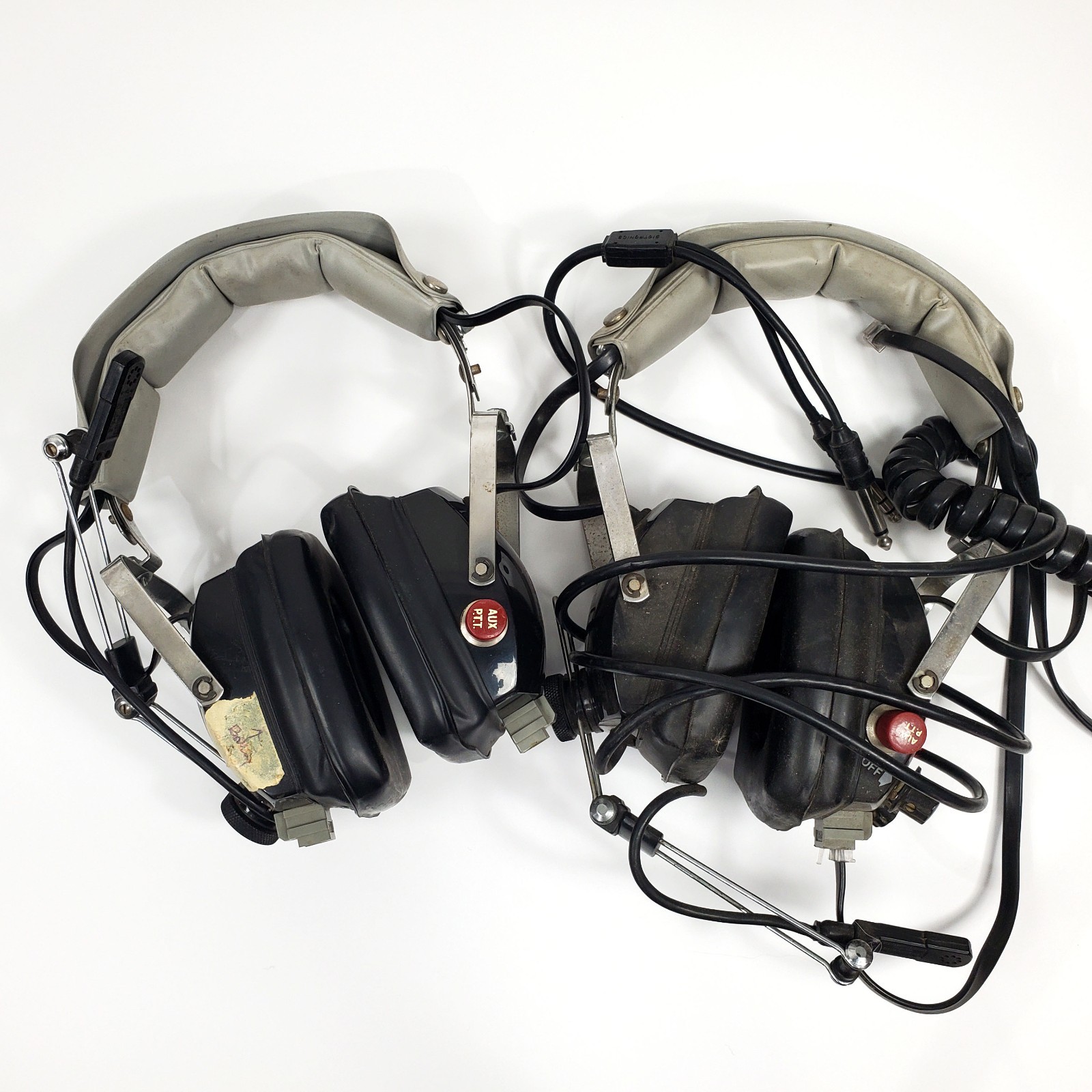 Vintage Audio Com Pilot & CoPilot Voice Activated Intercom Headsets