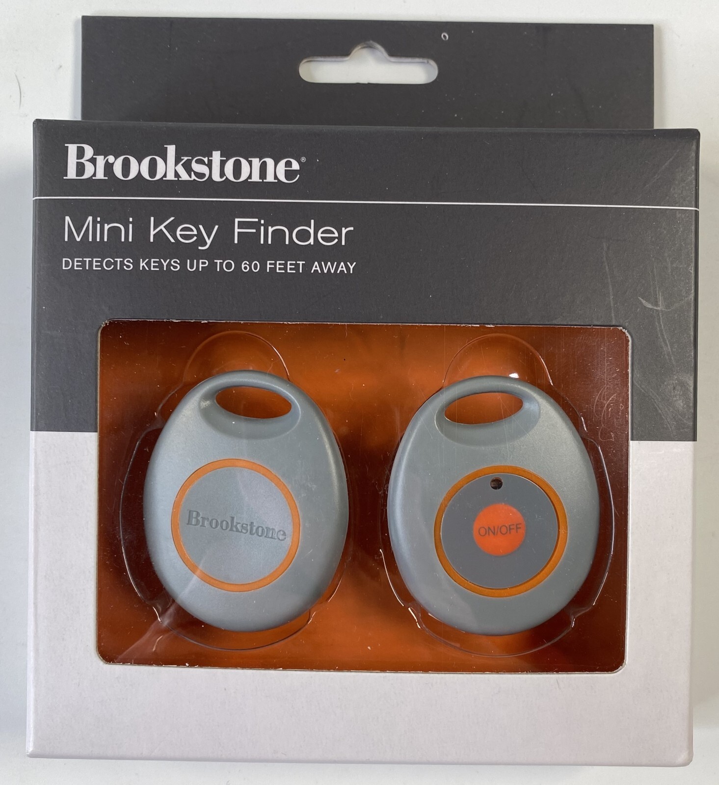 Brookstone Mini Key Finder Set Inc 1 Transmitter, 1 Receiver NEW
