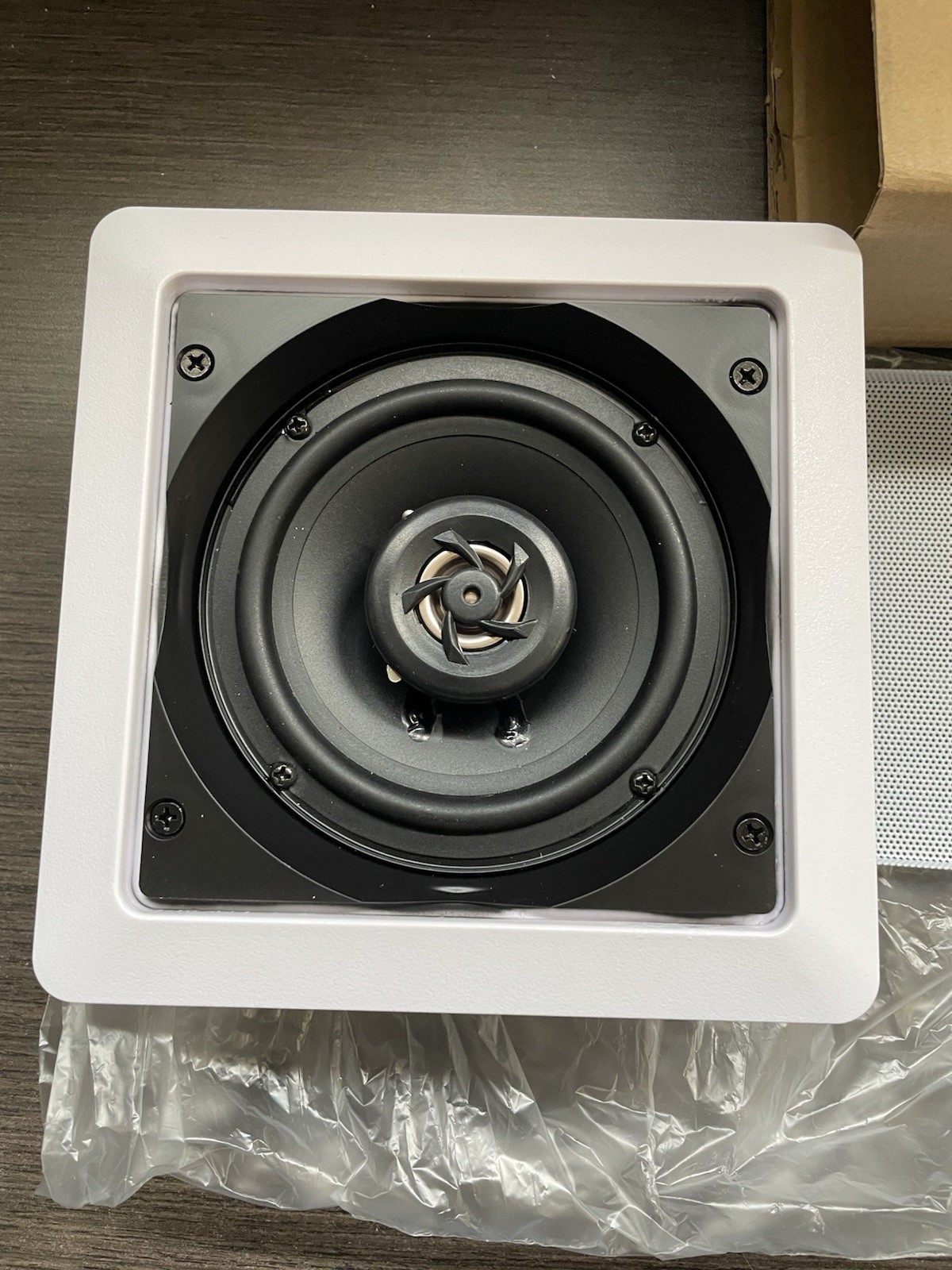 Herdio 5.25” Passive Ceiling Speaker 80W 2-Way Square
