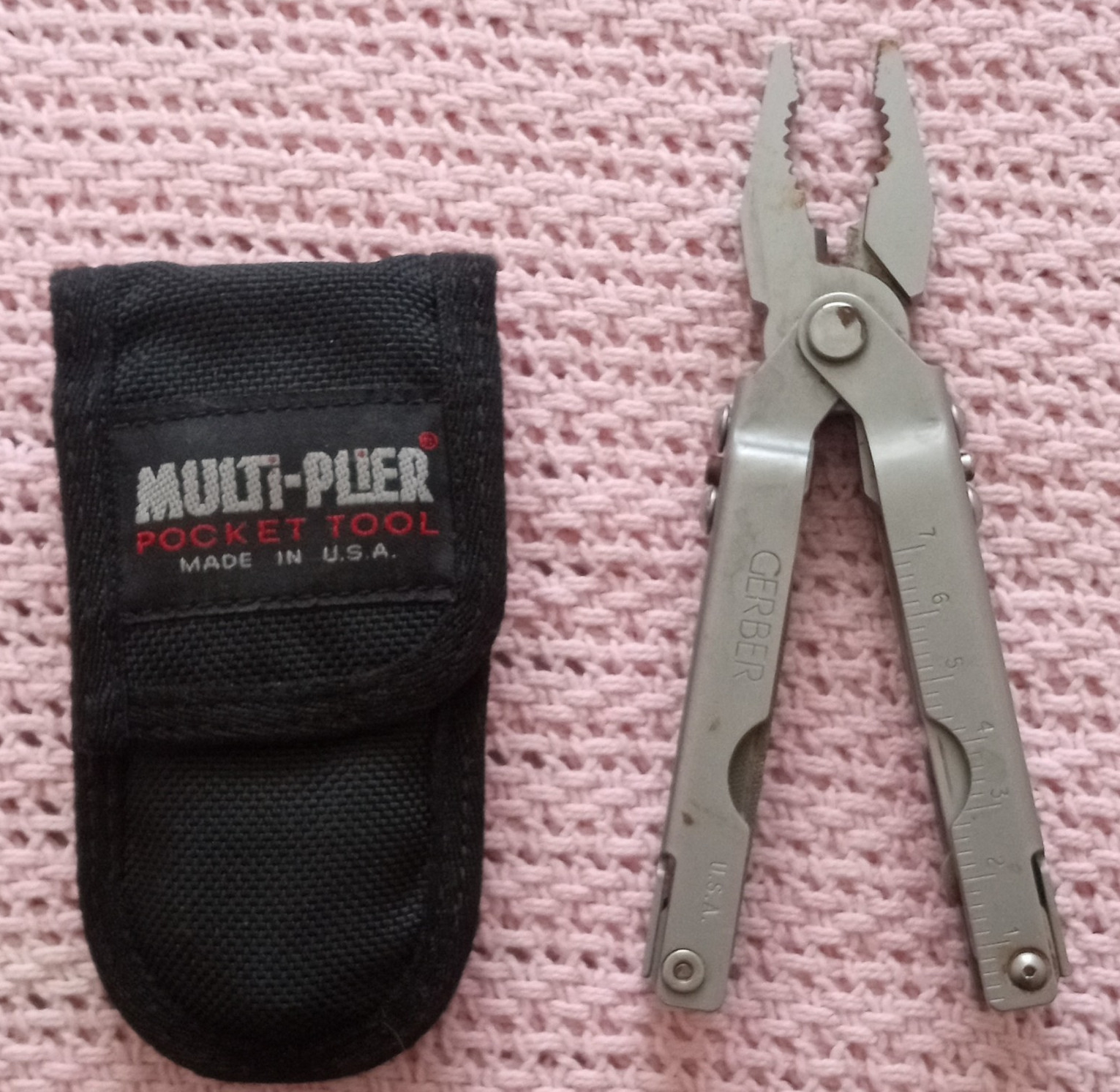Gerber Multi-Plier Multi-Tool Metal Blade & Handle, Black Sheath, Made in USA