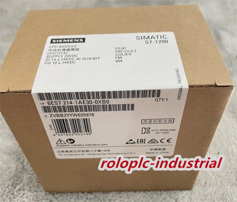 New In Box Siemens 6ES7 214-1AE30-0XB0/6ES7214-1AE30-0XB0 Module