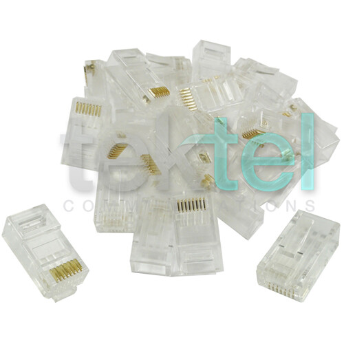 Ethernet Gold Plated Network Connector RJ45 8P8C CAT6 Modular Plug (100/pack)