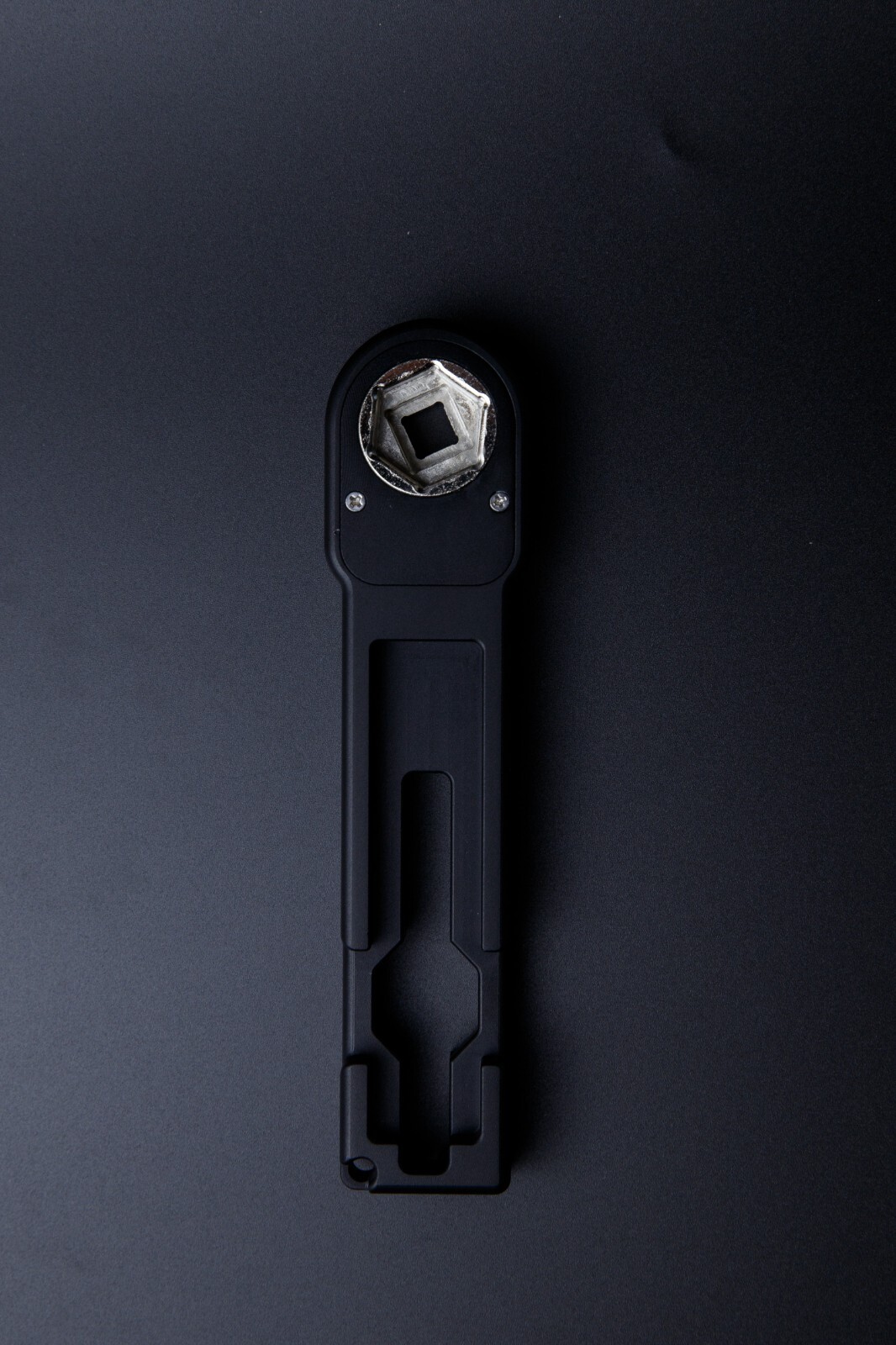 Black Shadow Compact Lighting Wrench. Stage lighting focus tool.