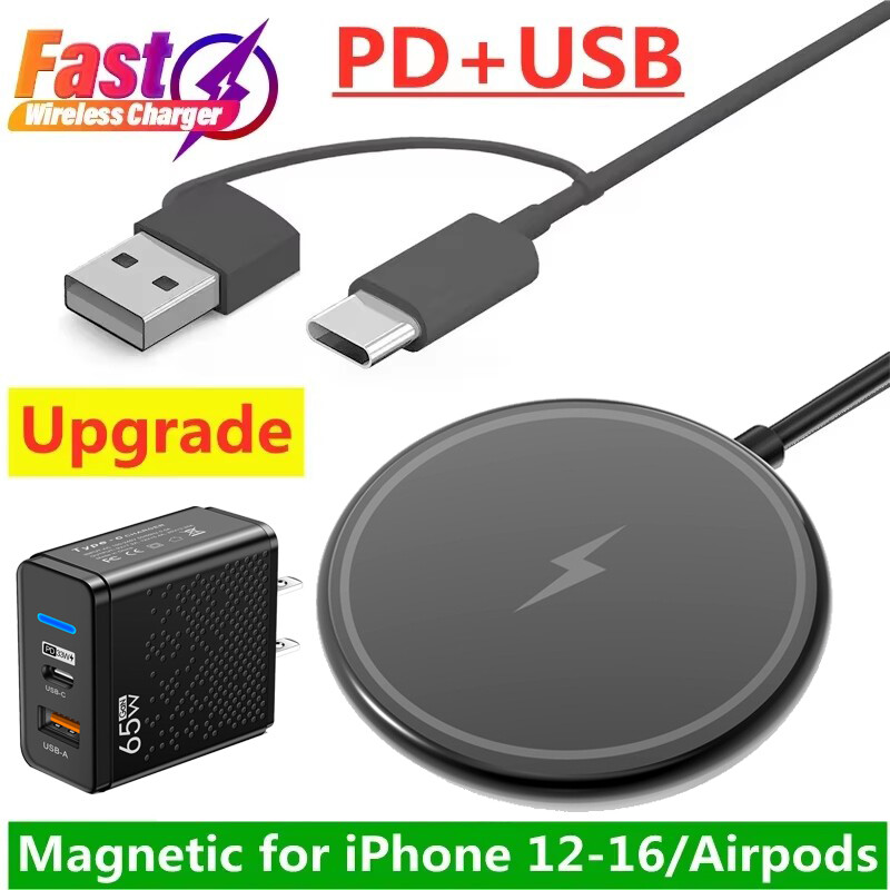 Mag safe Charger For iPhone 16 15 14 13 12Pro Max Magnetic Fast Wireless Charger