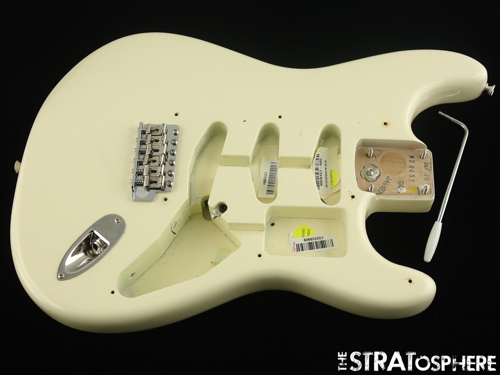 American Fender CLAPTON Strat BODY & HARDWARE USA Stratocaster Olympic White