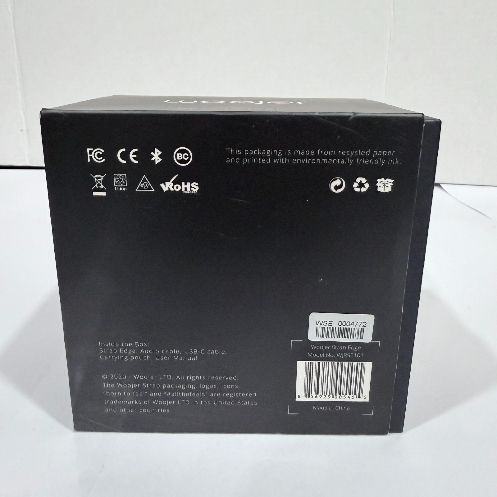 Woojer Strap Edge Haptic Strap WJRSE101 New Open Box Complete Accessories