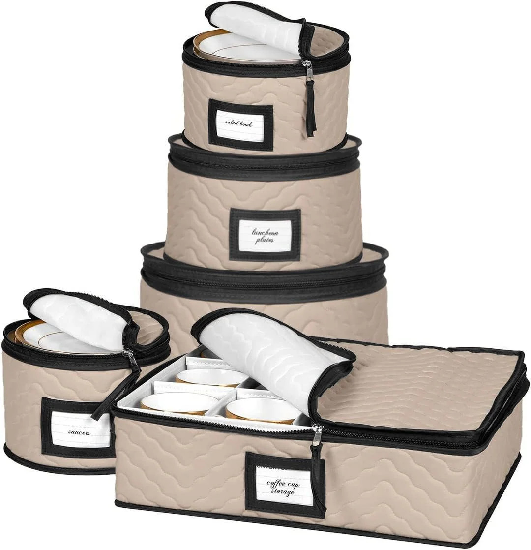 China Storage Containers 5-Piece Set Moving Boxes, Quilted Microfiber | Organize
