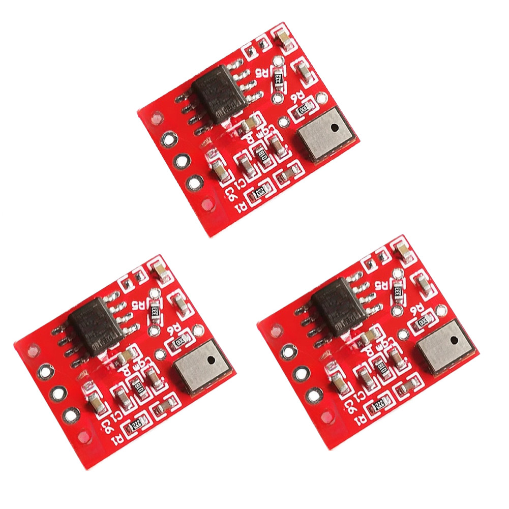 3PCS Electret Mic Module with Integrated Preamp 1.8cm x 1.5cm for 3v 5V DC