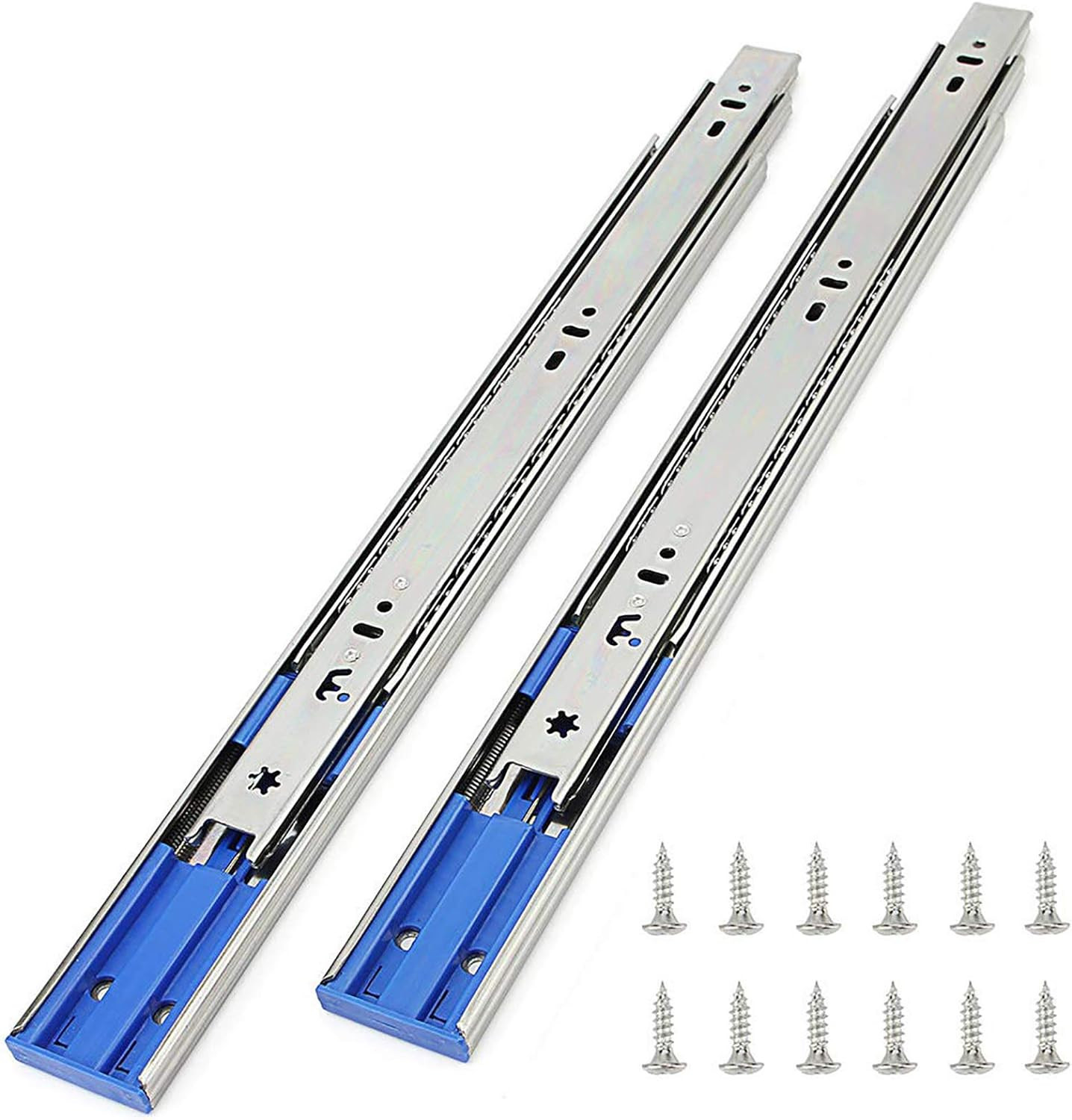 16" Soft Close Drawer Slides - 10 Pairs, 100 LB Capacity, Full Extension