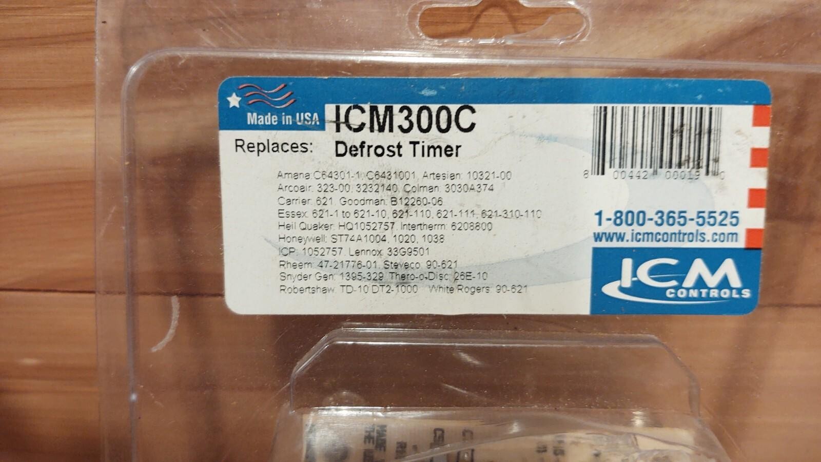 Defrost Timer ICM300C