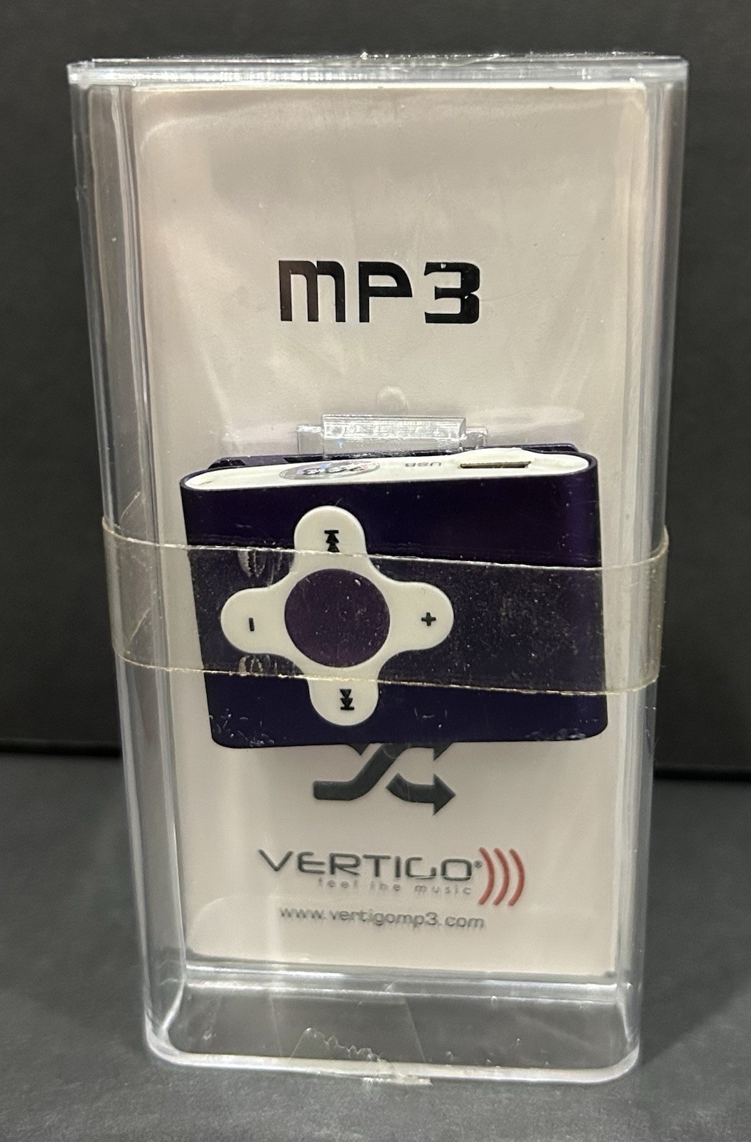 Vertigo MP3 Multimedia Player.  USB Flash Disk, MP3 Player. Purple