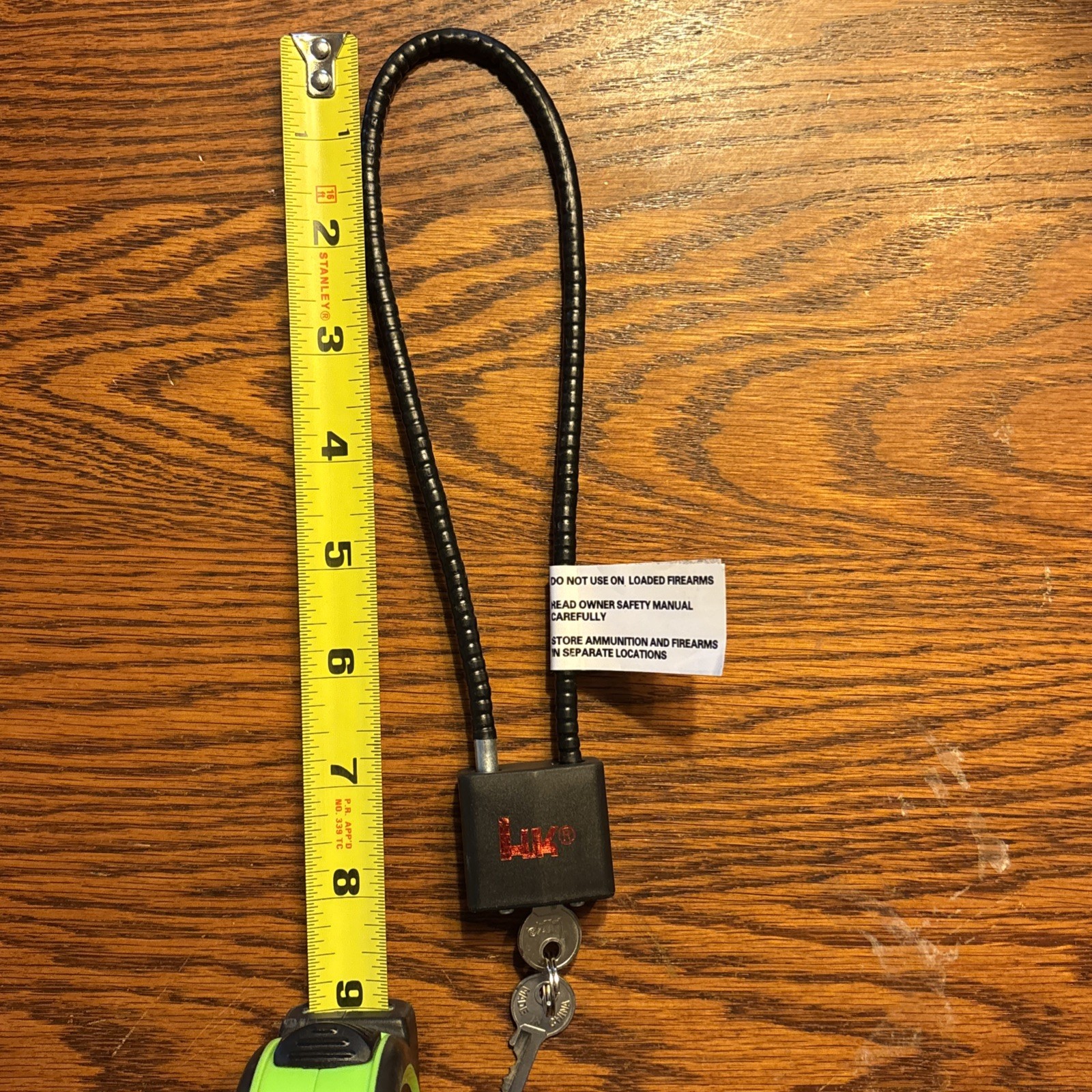 HK Cable Gun Lock With 2 Keys Heckler Koch